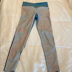 Hurley Blue and Beige Patterned Leggings
